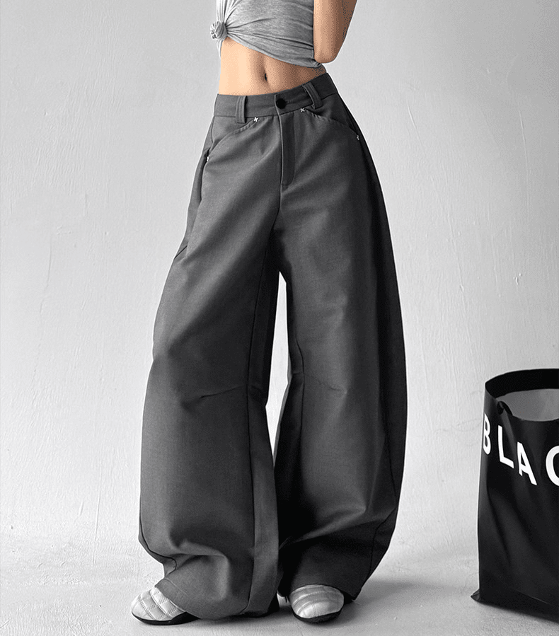 Oversized Straight Wide - Leg Trousers - COPPING THREADS - CT Select