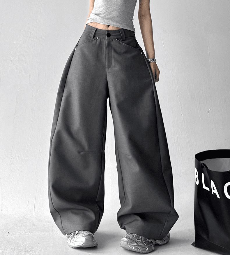 Oversized Straight Wide - Leg Trousers - COPPING THREADS - CT Select
