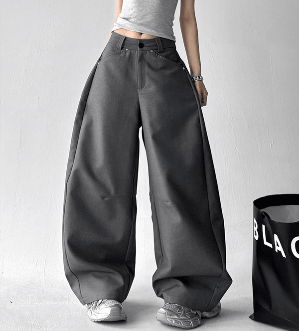 Oversized Straight Wide - Leg Trousers - COPPING THREADS - CT Select