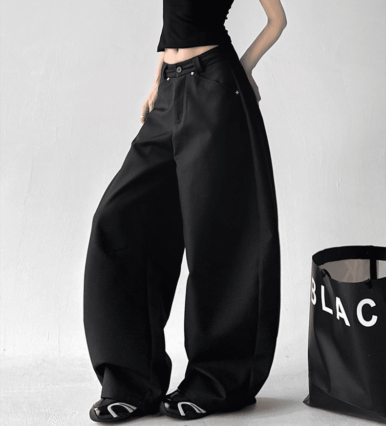 Oversized Straight Wide - Leg Trousers - COPPING THREADS - CT Select