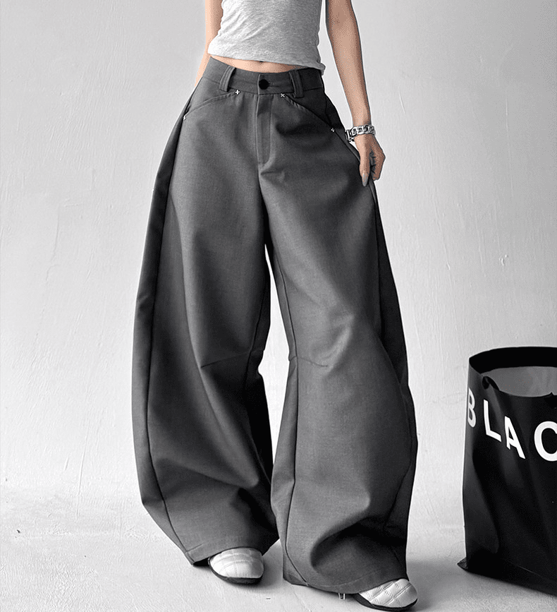 Oversized Straight Wide - Leg Trousers - COPPING THREADS - CT Select
