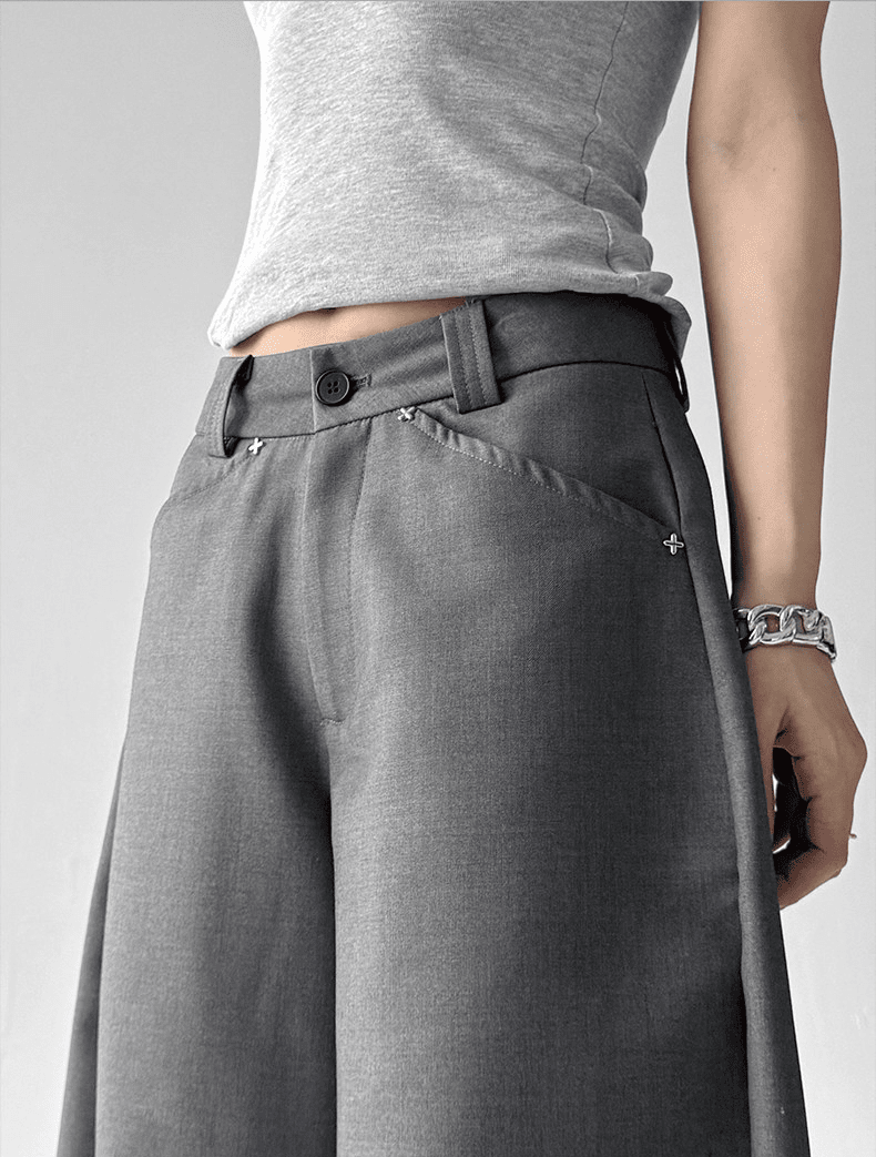 Oversized Straight Wide - Leg Trousers - COPPING THREADS - CT Select