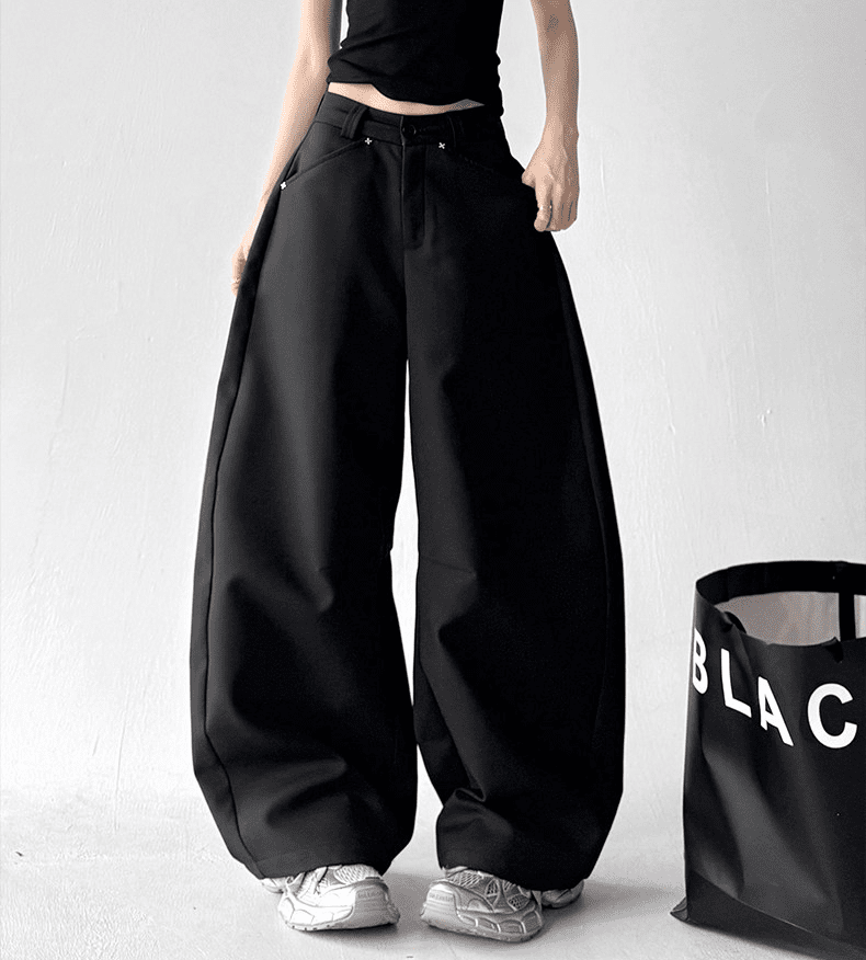 Oversized Straight Wide - Leg Trousers - COPPING THREADS - CT Select
