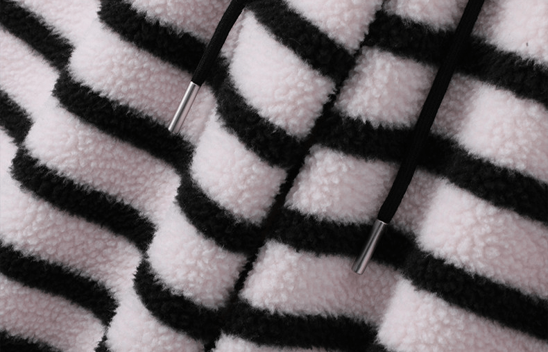 Oversized Striped Fleece Wide - Leg Pants - COPPING THREADS - CT Select