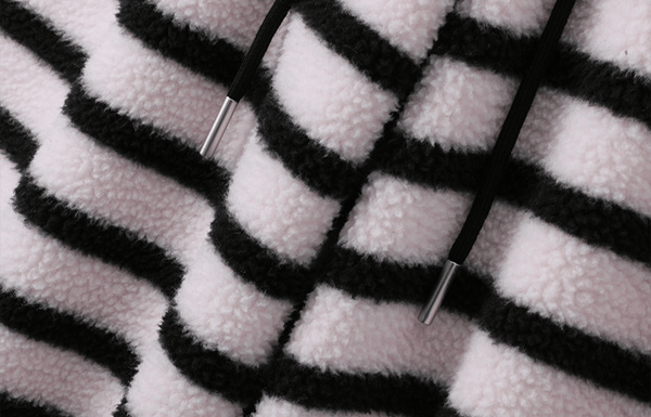 Oversized Striped Fleece Wide - Leg Pants - COPPING THREADS - CT Select
