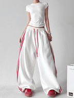 Oversized Triple - Stripe Wide - Leg Sweatpants - COPPING THREADS - CT Select