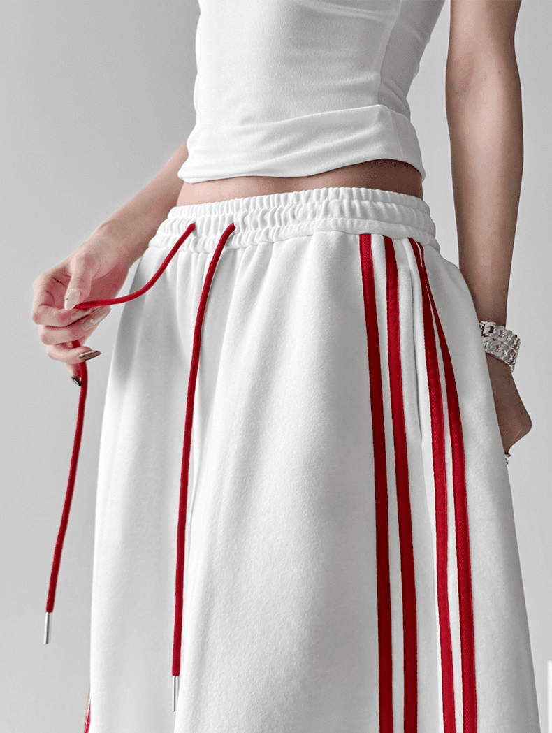 Oversized Triple - Stripe Wide - Leg Sweatpants - COPPING THREADS - CT Select