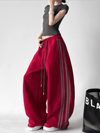 Oversized Triple - Stripe Wide - Leg Sweatpants - COPPING THREADS - CT Select