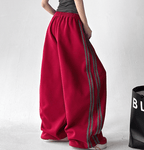 Oversized Triple - Stripe Wide - Leg Sweatpants - COPPING THREADS - CT Select