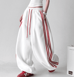 Oversized Triple - Stripe Wide - Leg Sweatpants - COPPING THREADS - CT Select