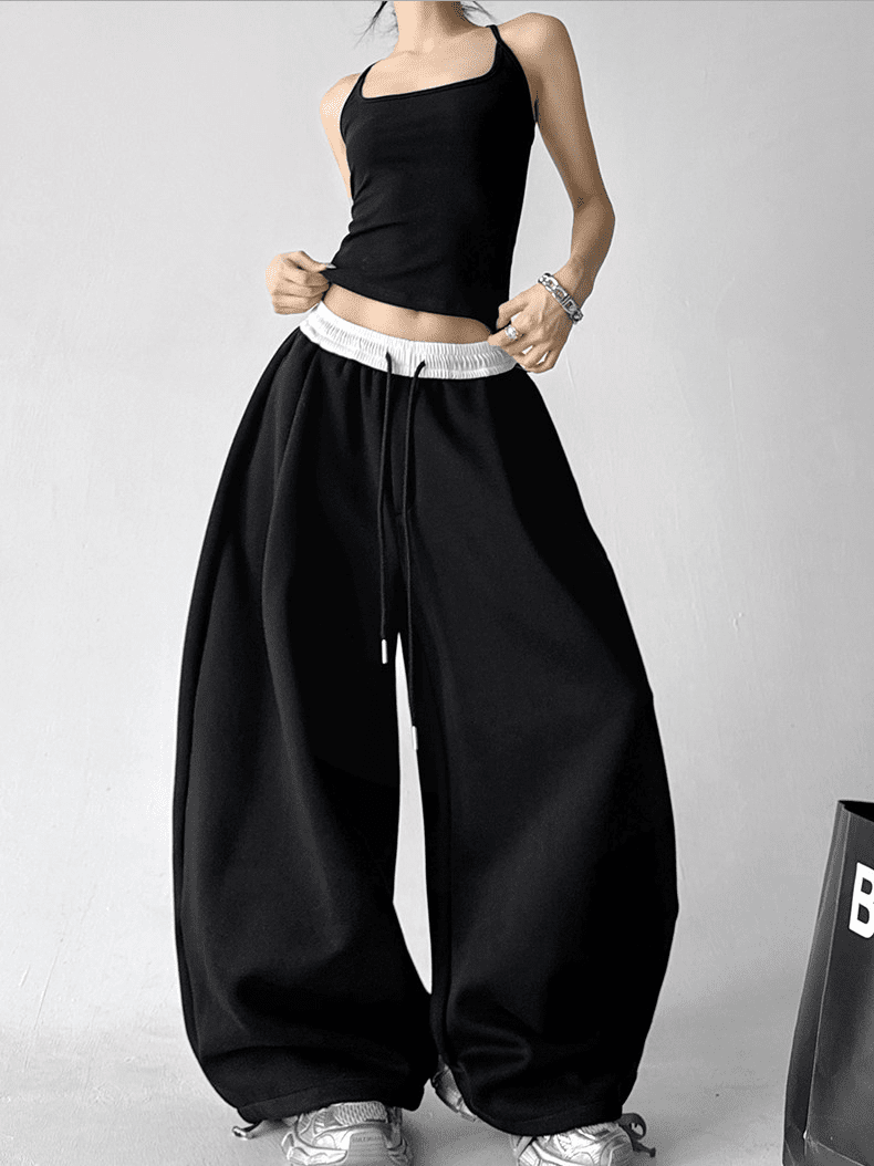 Oversized Waistband & Drawstring Sweatpants - COPPING THREADS - CT Select