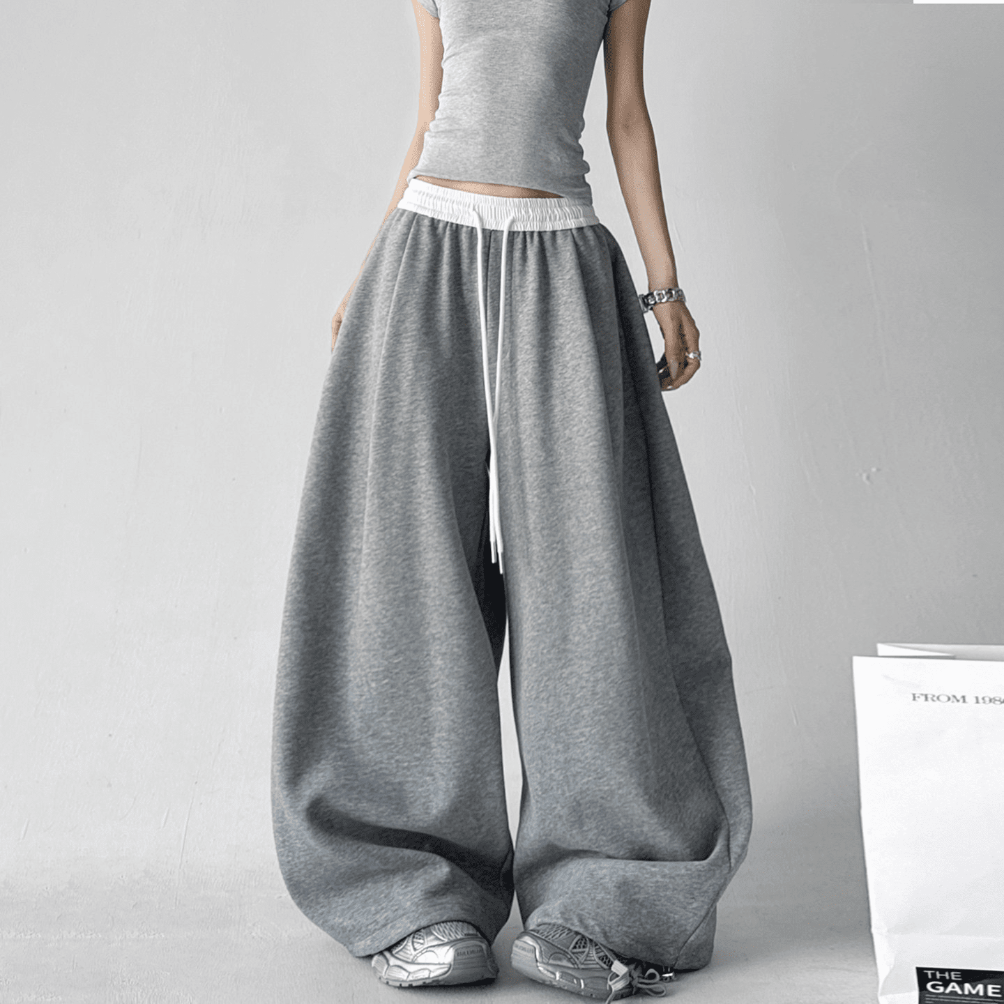 Oversized Waistband & Drawstring Sweatpants - COPPING THREADS - CT Select