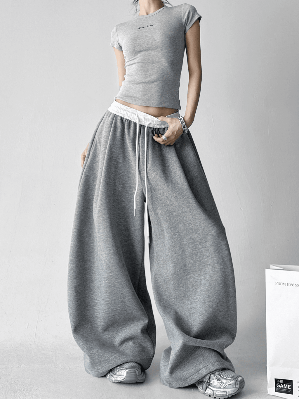 Oversized Waistband & Drawstring Sweatpants - COPPING THREADS - CT Select