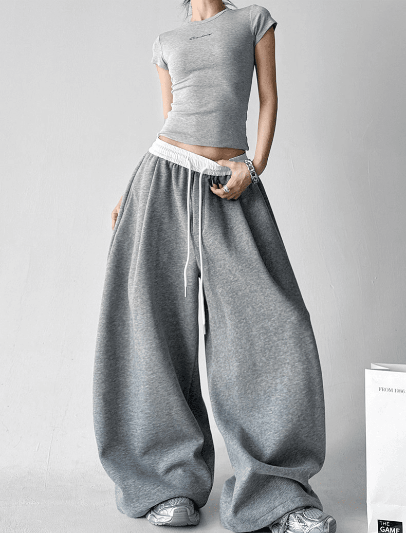 Oversized Waistband & Drawstring Sweatpants - COPPING THREADS - CT Select