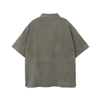 Oversized Washed Wax - Dye Polo Collar Tee - COPPING THREADS - CT Basics