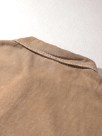 Oversized Washed Wax - Dye Polo Collar Tee - COPPING THREADS - CT Basics