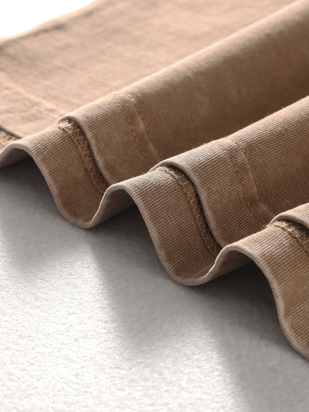 Oversized Washed Wax - Dye Polo Collar Tee - COPPING THREADS - CT Basics