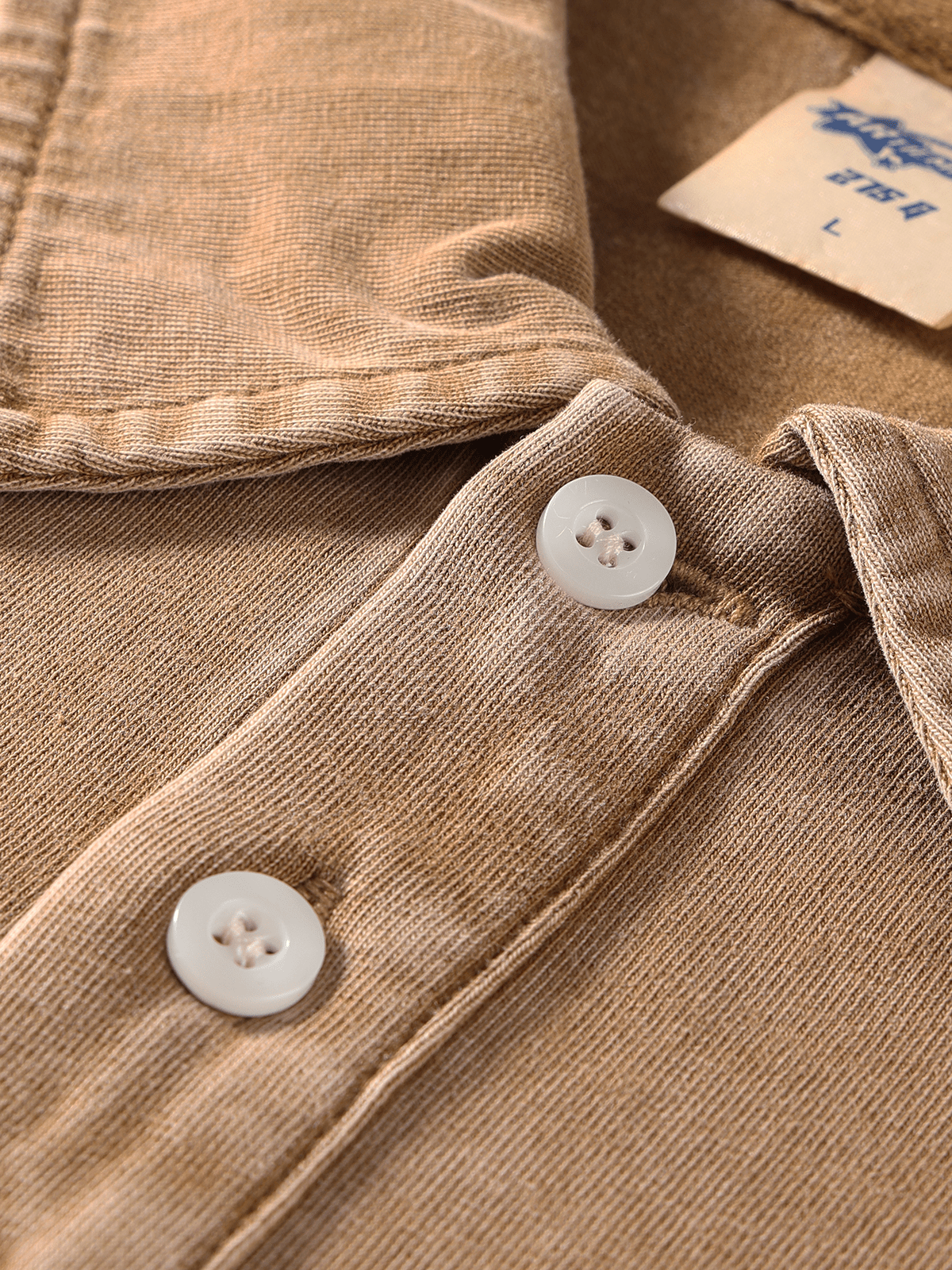 Oversized Washed Wax - Dye Polo Collar Tee - COPPING THREADS - CT Basics