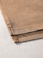 Oversized Washed Wax - Dye Polo Collar Tee - COPPING THREADS - CT Basics