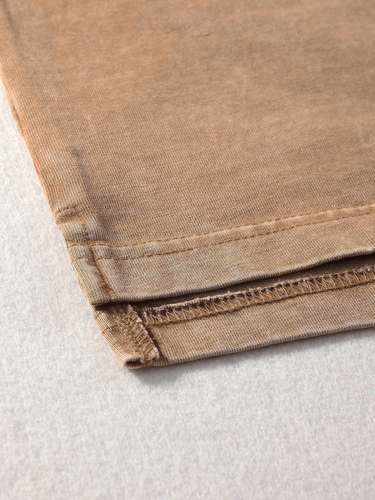 Oversized Washed Wax - Dye Polo Collar Tee - COPPING THREADS - CT Basics