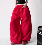 Oversized Wide - Leg Drawstring Cargo Pants - COPPING THREADS - CT Select
