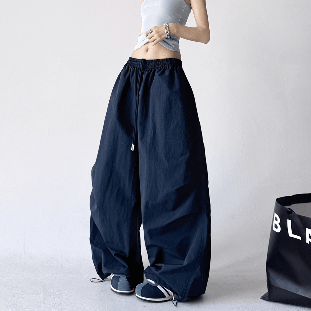 Oversized Wide - Leg Drawstring Cargo Pants - COPPING THREADS - CT Select