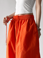Oversized Wide - Leg Drawstring Cargo Pants - COPPING THREADS - CT Select
