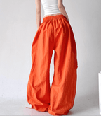 Oversized Wide - Leg Drawstring Cargo Pants - COPPING THREADS - CT Select