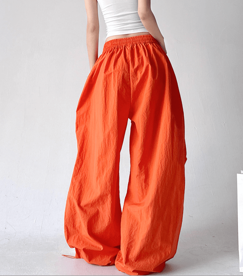Oversized Wide - Leg Drawstring Cargo Pants - COPPING THREADS - CT Select