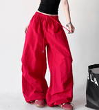 Oversized Wide - Leg Drawstring Cargo Pants - COPPING THREADS - CT Select
