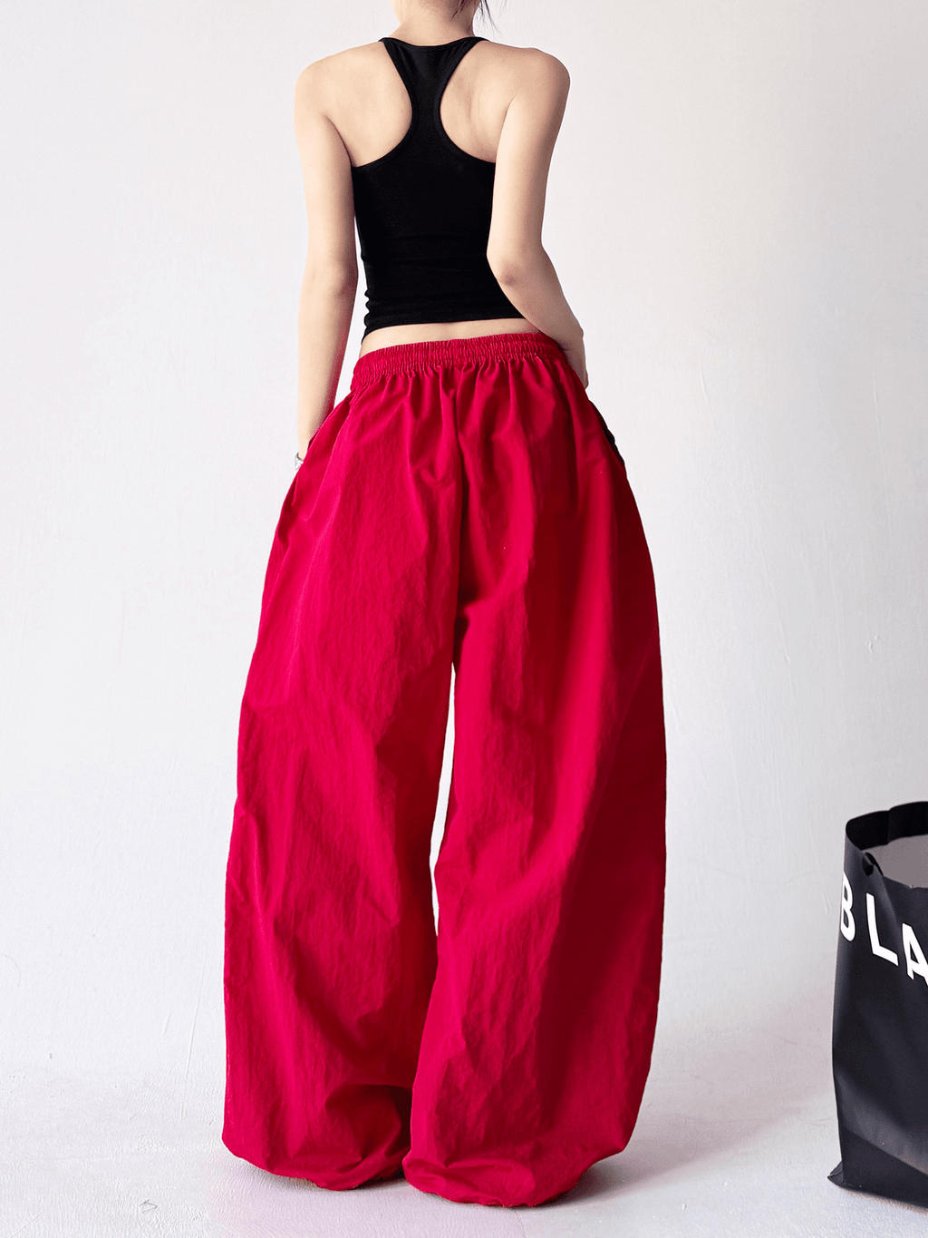 Oversized Wide - Leg Drawstring Cargo Pants - COPPING THREADS - CT Select