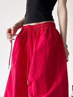 Oversized Wide - Leg Drawstring Cargo Pants - COPPING THREADS - CT Select