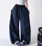 Oversized Wide - Leg Drawstring Cargo Pants - COPPING THREADS - CT Select