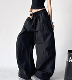 Oversized Wide - Leg Drawstring Cargo Pants - COPPING THREADS - CT Select