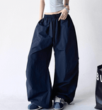 Oversized Wide - Leg Drawstring Cargo Pants - COPPING THREADS - CT Select