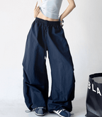 Oversized Wide - Leg Drawstring Cargo Pants - COPPING THREADS - CT Select