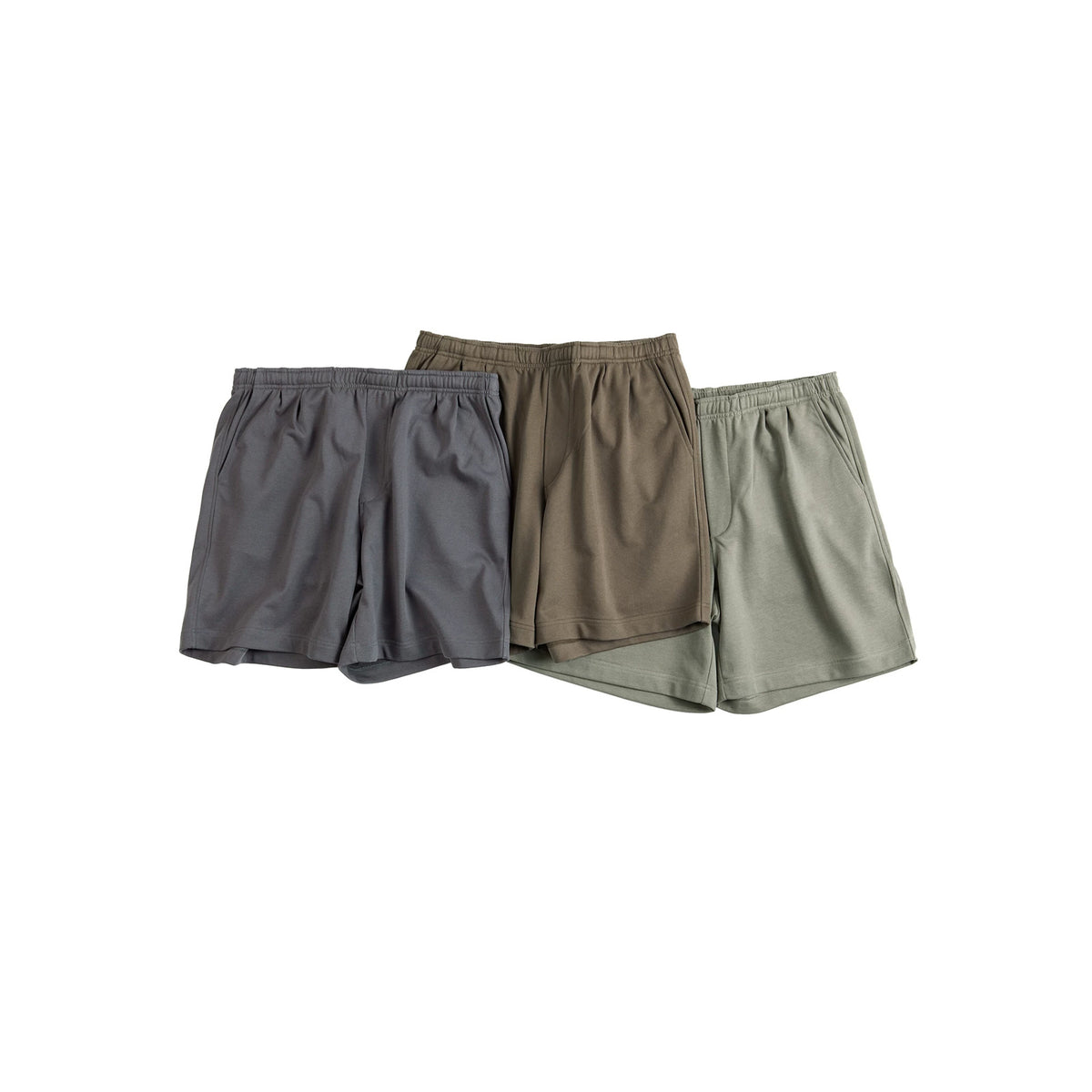 IDLT shorts, color lineup overview.
