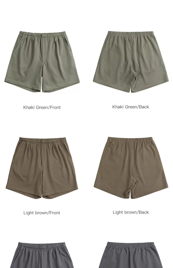 IDLT shorts, olive and brown front and back comparison.