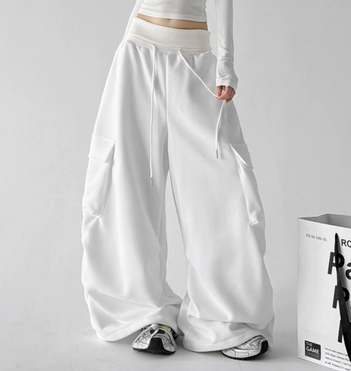 Panel-Pocket Wide-Leg Sweatpants - COPPING THREADS - CT ORIGINALS