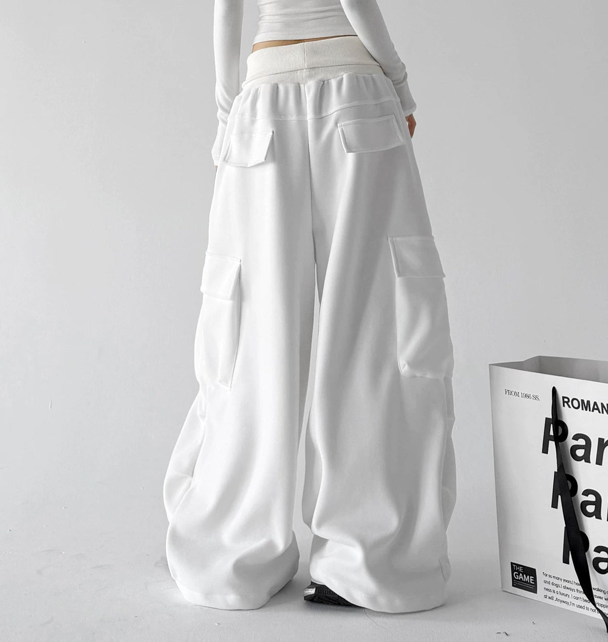 Panel-Pocket Wide-Leg Sweatpants - COPPING THREADS - CT ORIGINALS