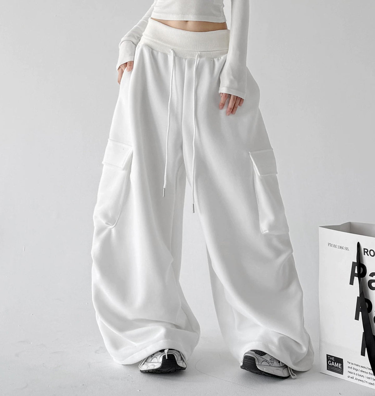 Panel-Pocket Wide-Leg Sweatpants - COPPING THREADS - CT ORIGINALS Main image