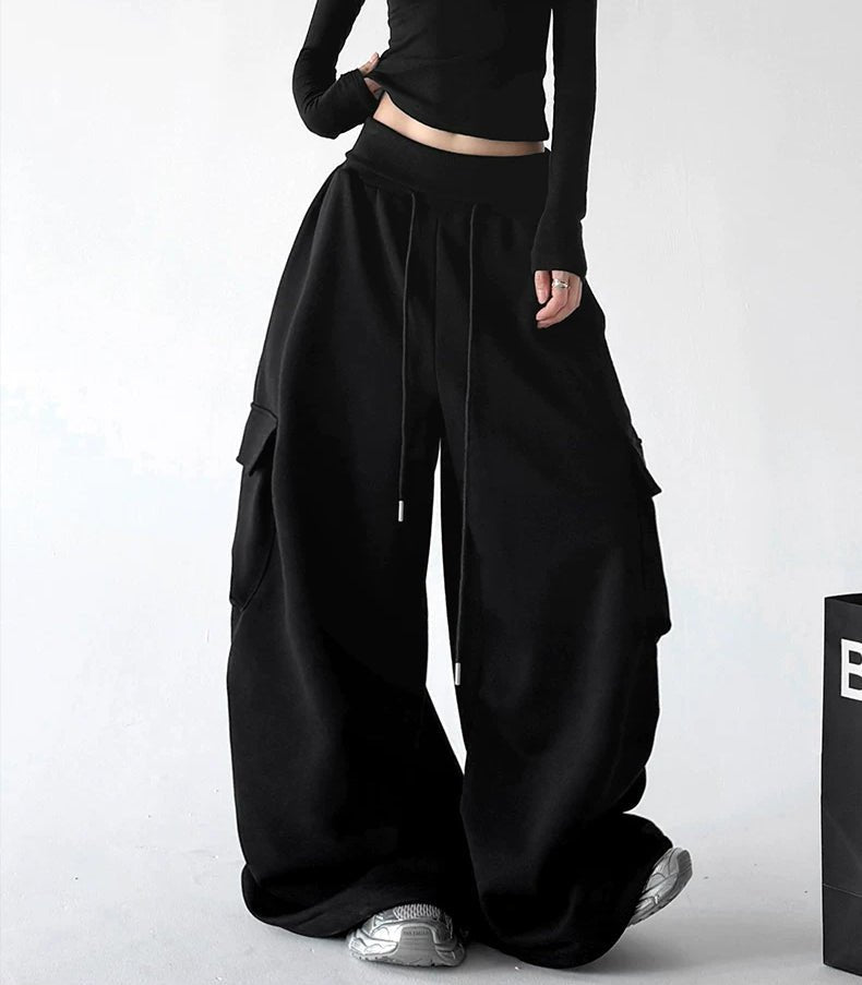 Panel-Pocket Wide-Leg Sweatpants - COPPING THREADS - CT ORIGINALS