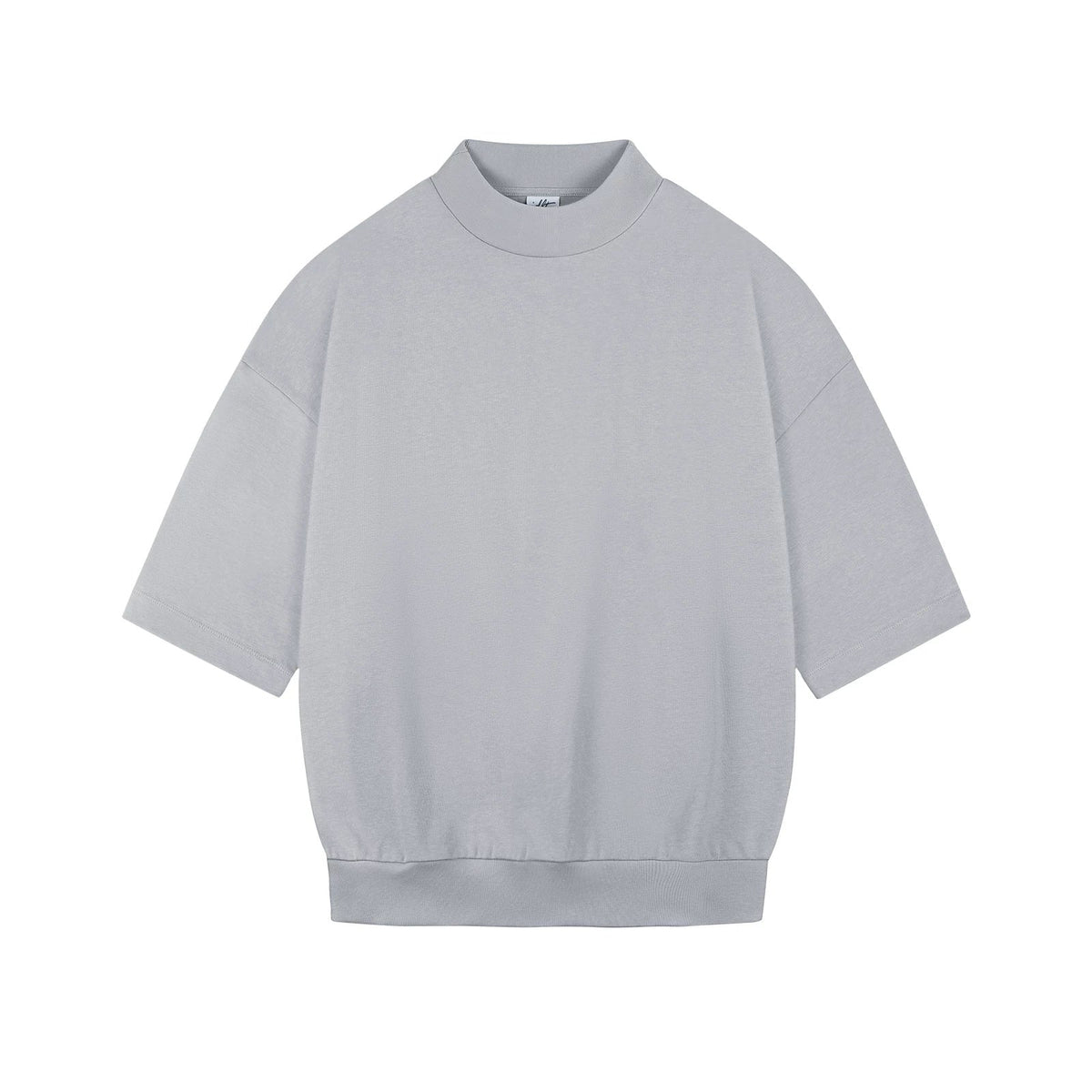 Paneled Boxy Mock-Neck Tee - COPPING THREADS - IDLT