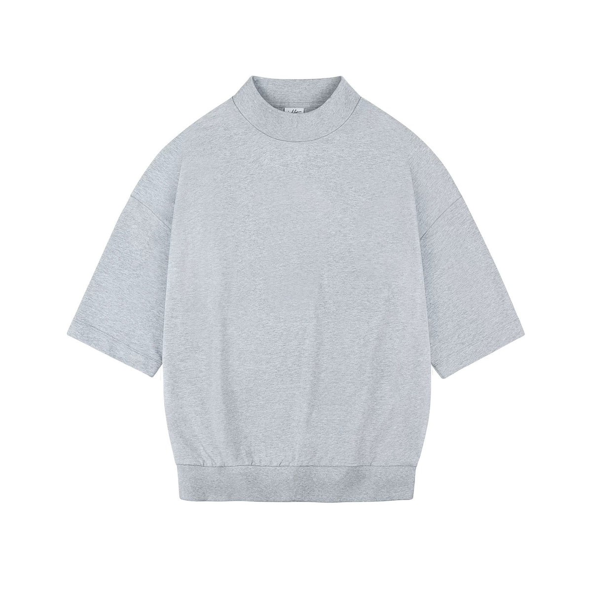 Paneled Boxy Mock-Neck Tee - COPPING THREADS - IDLT