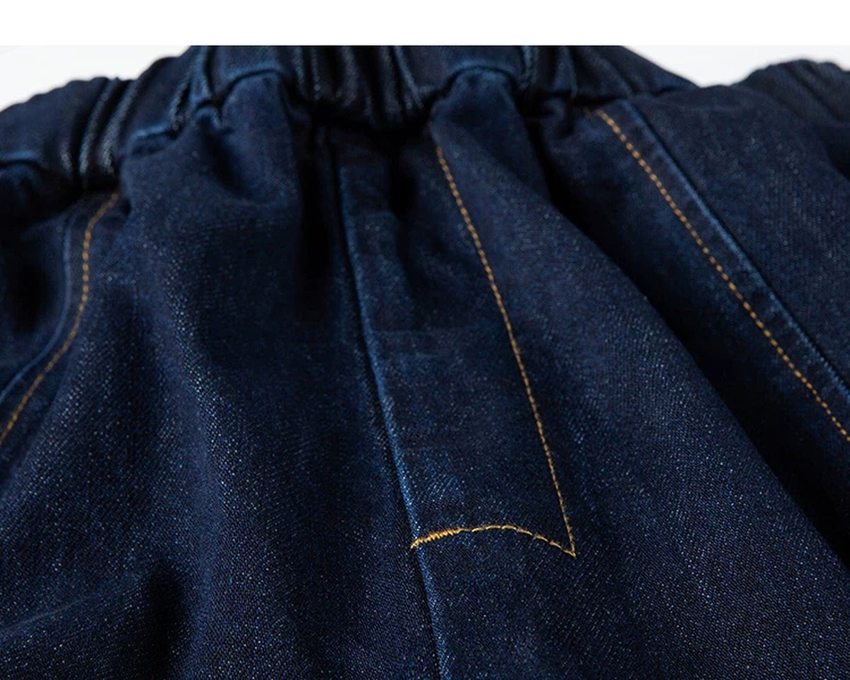 Paneled Tapered Jeans - COPPING THREADS - IDLT