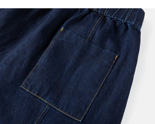 Paneled Tapered Jeans - COPPING THREADS - IDLT