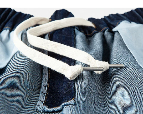 Paneled Tapered Jeans - COPPING THREADS - IDLT