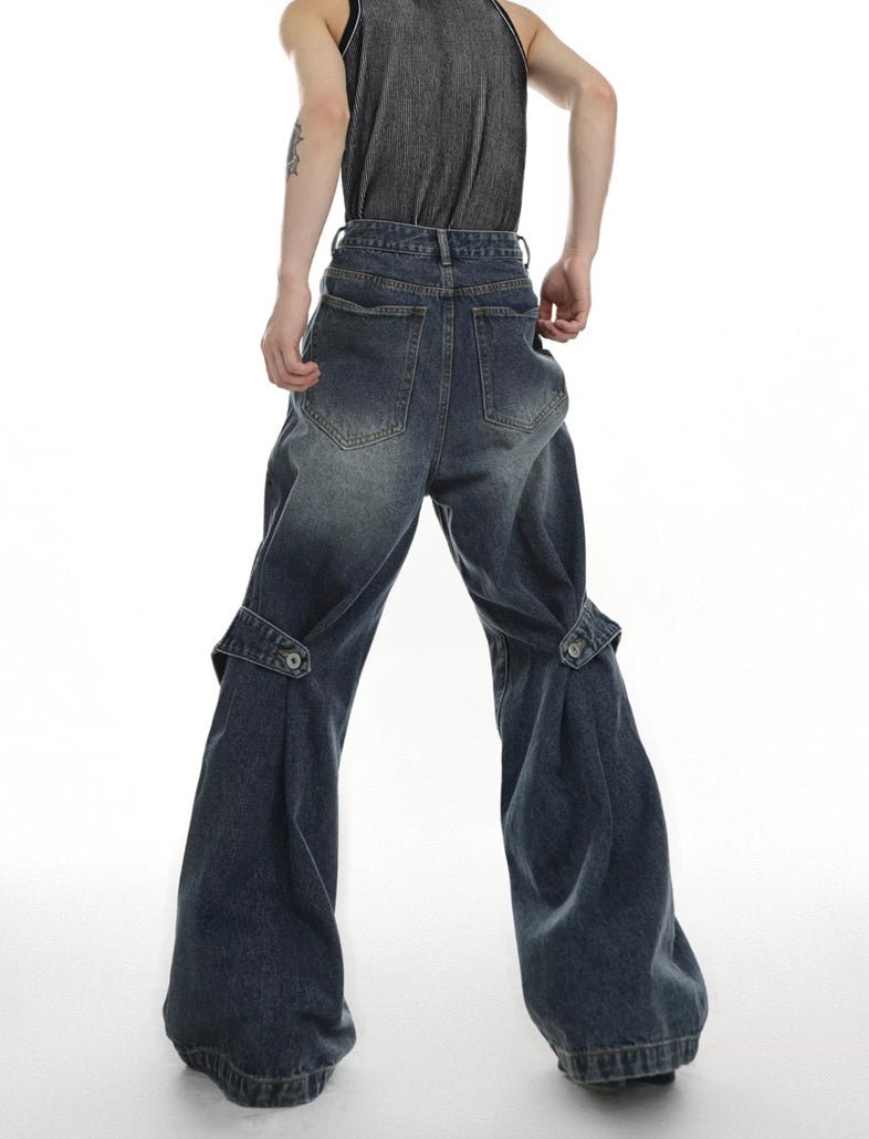 Panelled Convertible-Flare Jeans - COPPING THREADS - Argue Culture