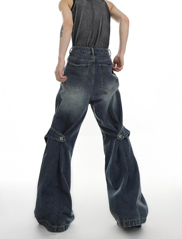 Panelled Convertible-Flare Jeans - COPPING THREADS - Argue Culture