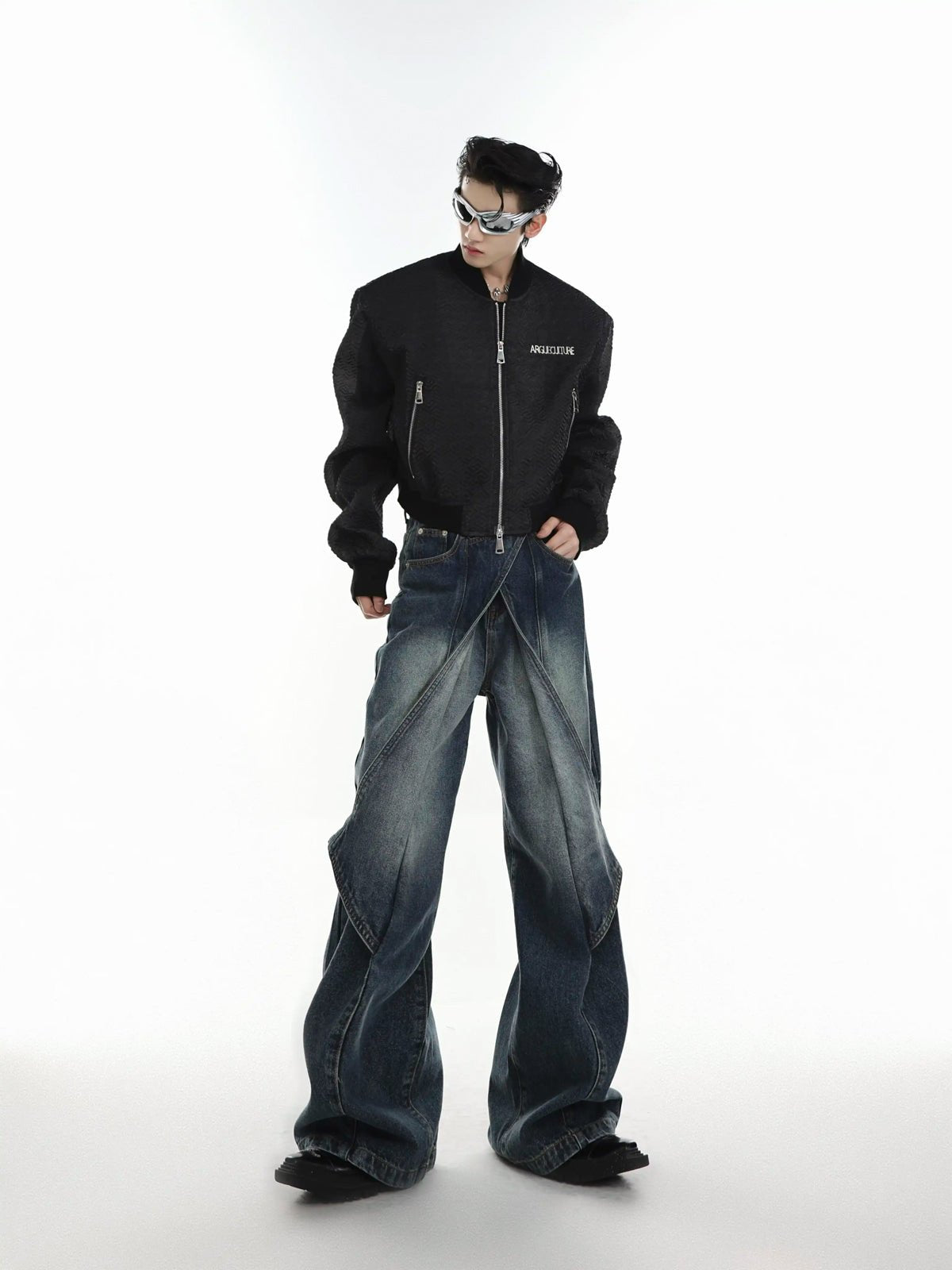 Panelled Convertible-Flare Jeans - COPPING THREADS - Argue Culture